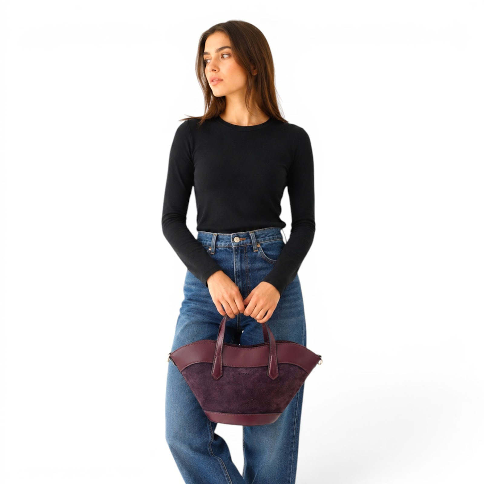 Borsa a Mano Cheval Firenze Miranda Mini F/W Bordeaux