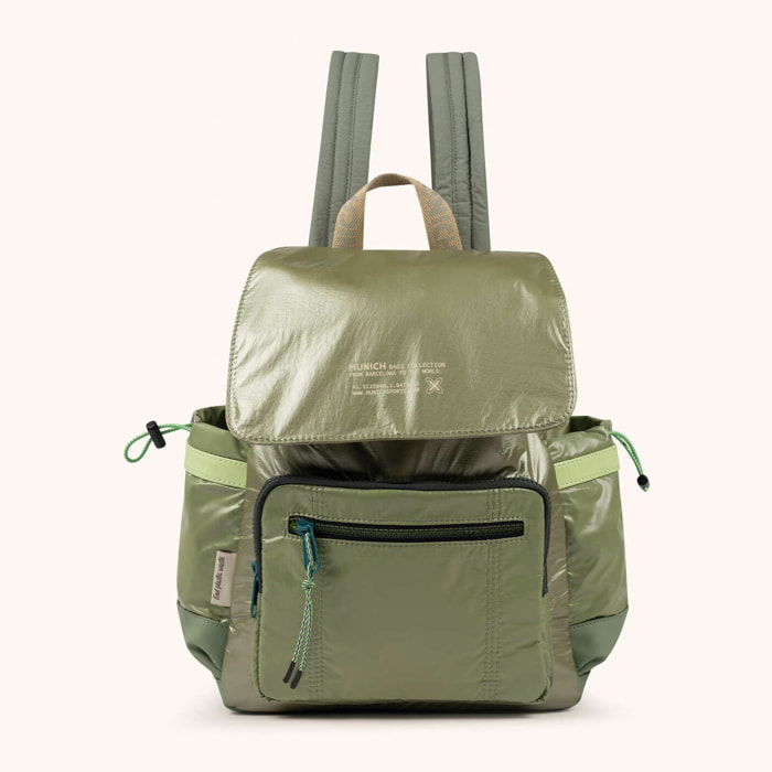 Mochila Técnica para Portátil en Poliamida Reciclada DEEP RECYCLED BACKPACK KHAKI