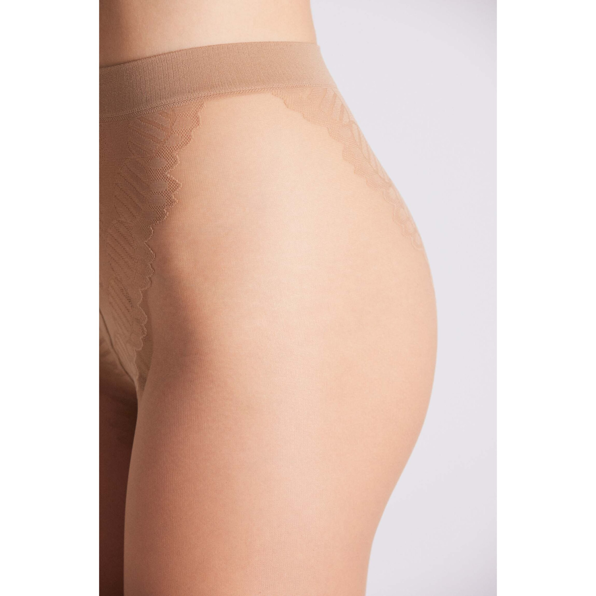 Collant beige senza cuciture 20 denari