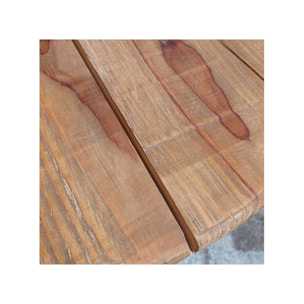 Table basse ronde D.60cm en bois recyclé - ORIGIN