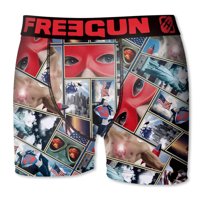 calzoncillo boxer freegun modelo unknownhero para niño multicolor