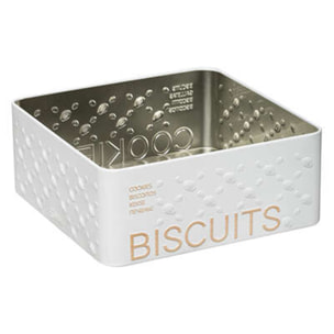 CAJA DE ALMACENAMIENTO "SCANDI NATURE" PARA GALLETAS|L. 19.5 x D. 19.5 x H. 8 cm