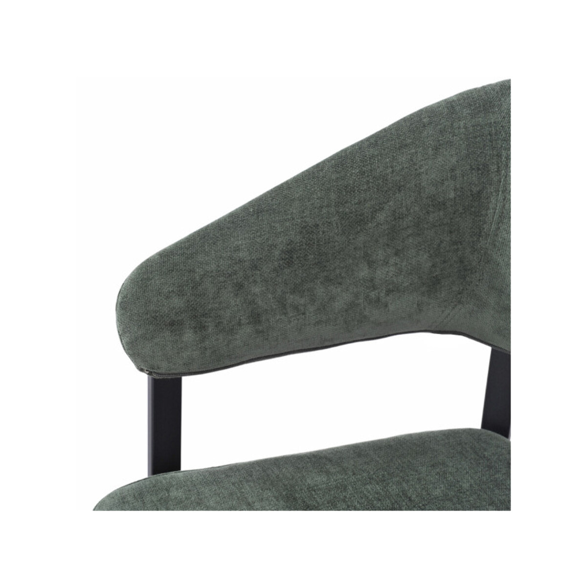 Chaise avec accoudoirs en tissu et structure en métal - ARNOLD