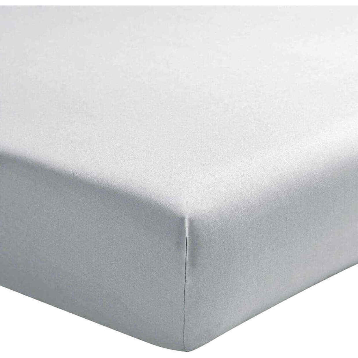 Drap Housse - Bonnet:30cm Percale Coton Blanc