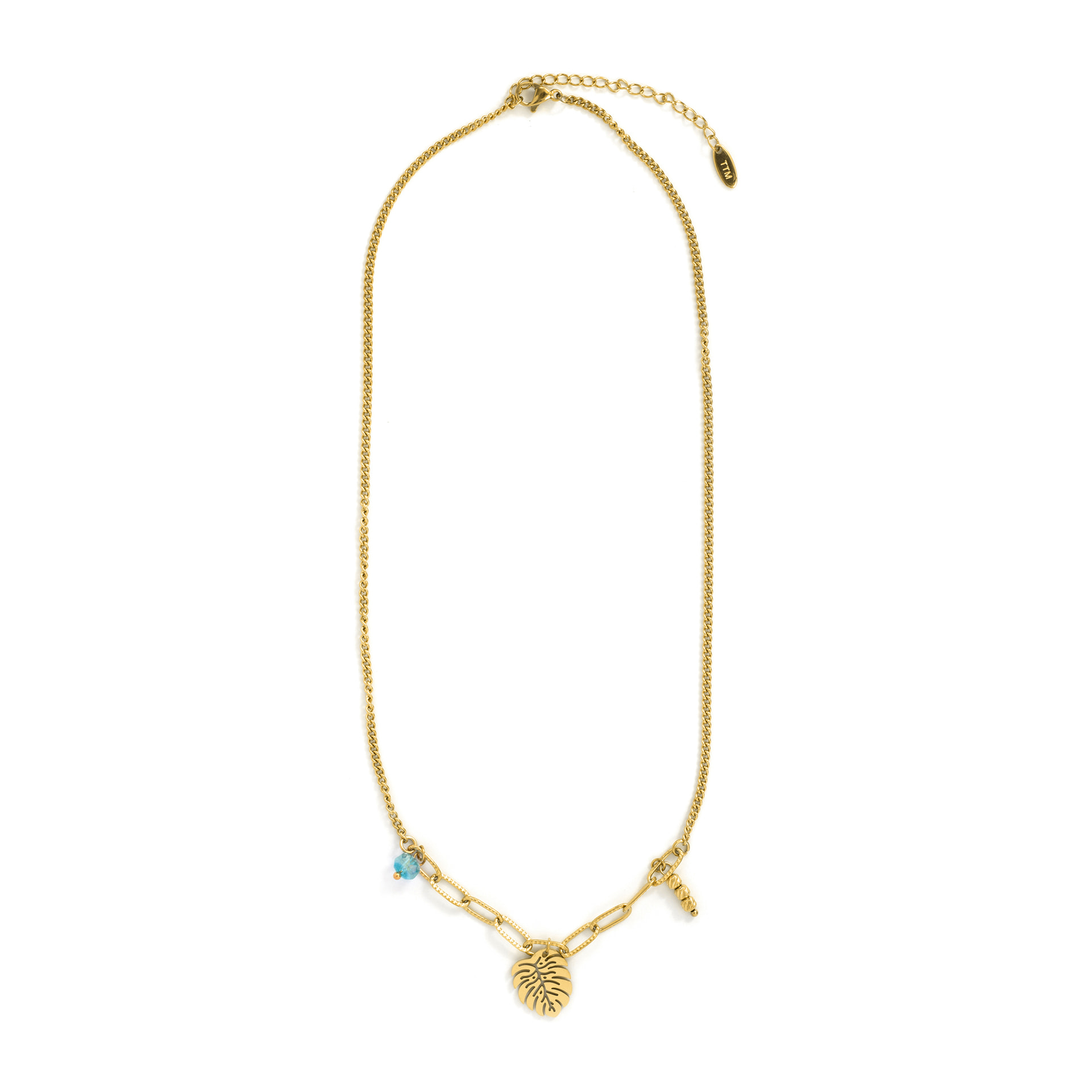 Collar acabado en oro amarillo de 18k