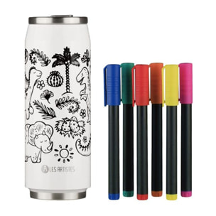 Gourde LES ARTISTES PARIS Creative Color Set Dino mat 500ml