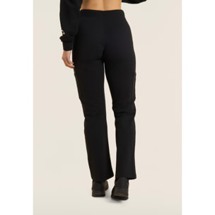 Pantaloni regular con tasche applicate e gamba dritta