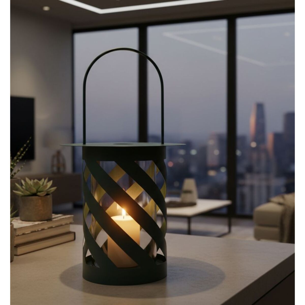 LANTERNA SATURNO OTTANIO TWIST CM Ø 23X43