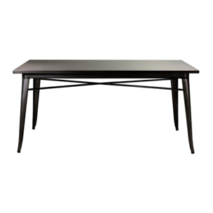 Tavolo top in ferro Bristol cm160x80h76 marrone