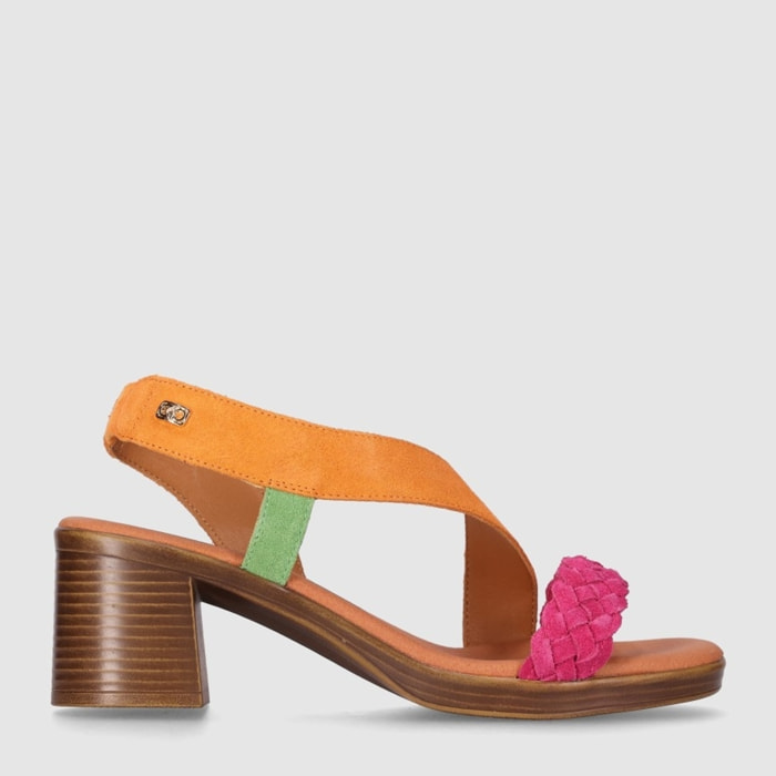 Sandalias de Serraje - Multicolor Multi - Tacón: 6 cm