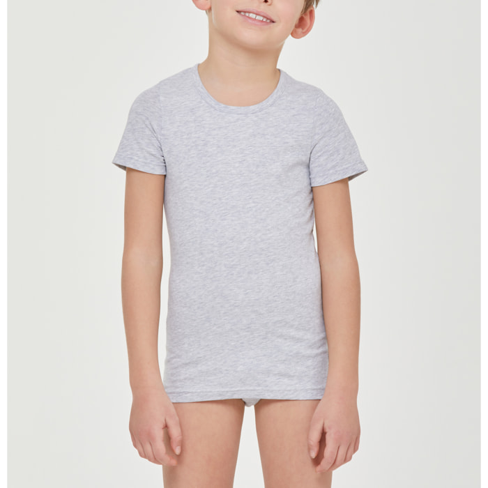 T-shirt girocollo bimbo in cotone organico