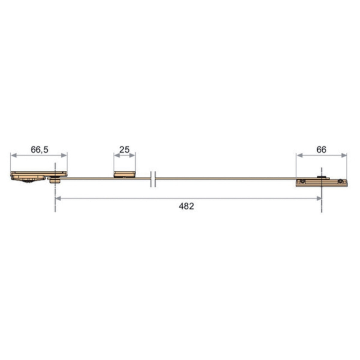 Compas limitateur d'ouverture avec frein FAPIM - 1459