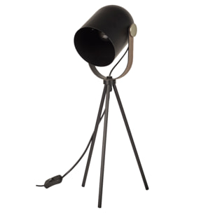 Lampe A Poser Indus Metal Noir