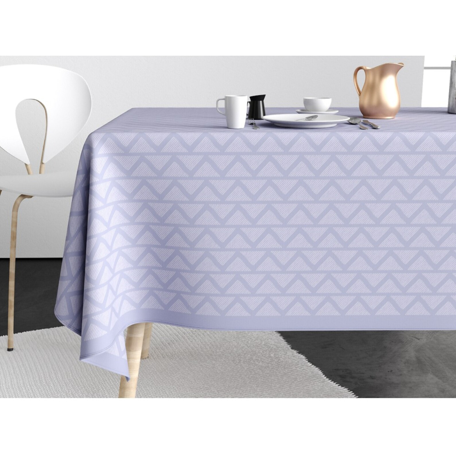 Nappe imprimée Coton Anti Tache Tana Glycine