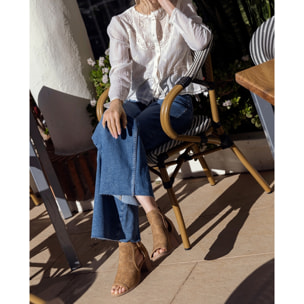 Sandalias - Cuero - Tacón: 7 cm