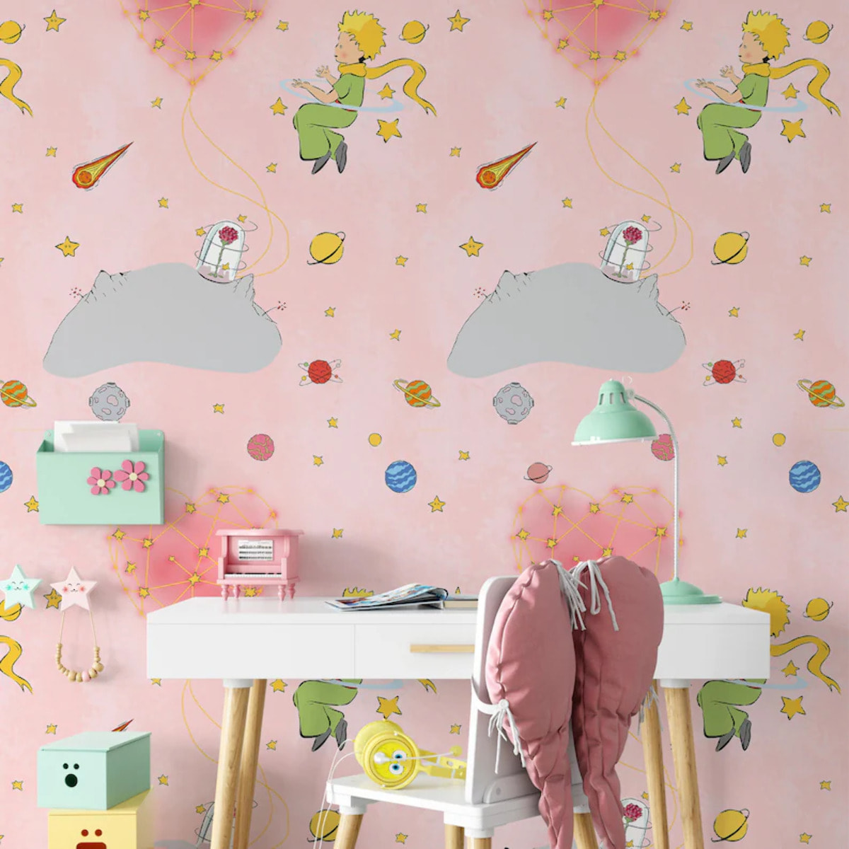 Carta da Parati Ufficiale Il Piccolo Principe Cuore Amore