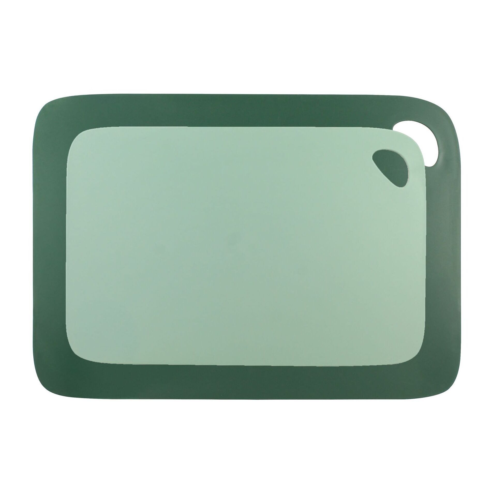 Lot de 2 planches à découper en plastique vert