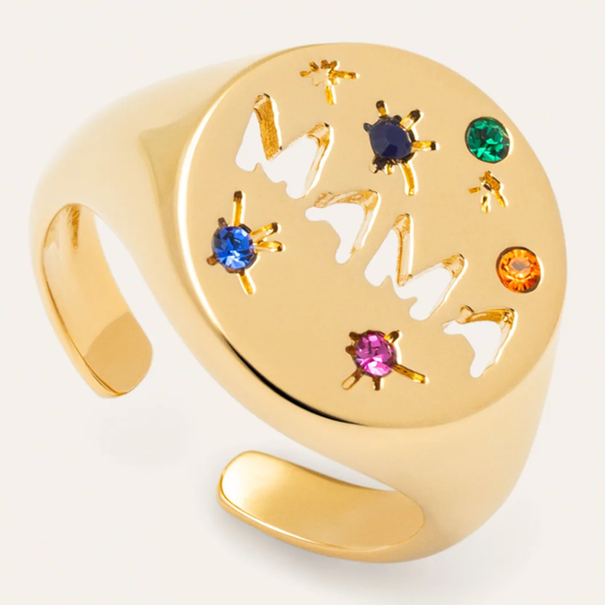 Anillo Mamá Baño Oro