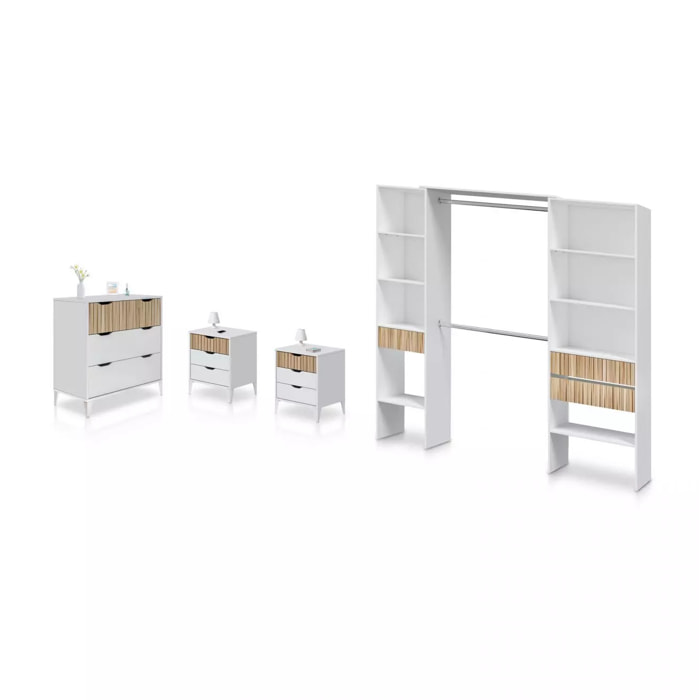 Dormitorio Nitza On Plus Blanco Artik (Blanco Mate) - Natur