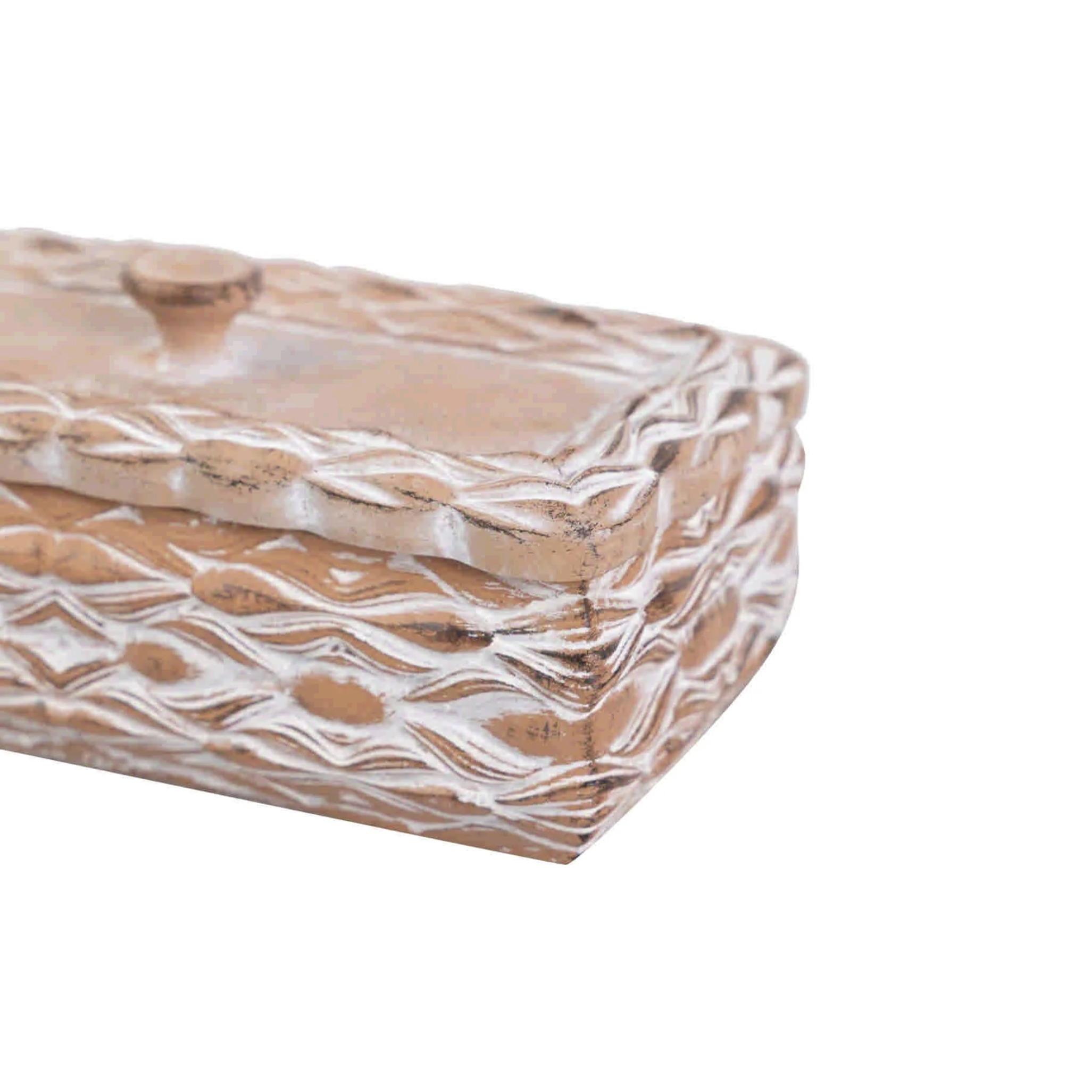 Caja Resina Natural 20x10x7,5 Cm