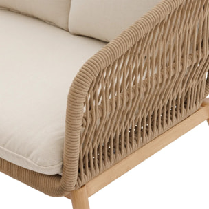 Fauteuil de salon de jardin "Orissa" taupe polyester et acier