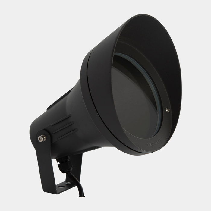 LEDS C4 Proyector Ip66 Esparta Aluminium E27 15W Gris Urbano 297Lm