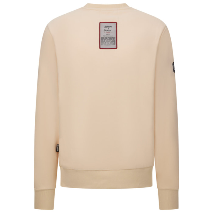 Eroica Valle - Sweat À Col Ras Du Cou - Café-crème - Unisex