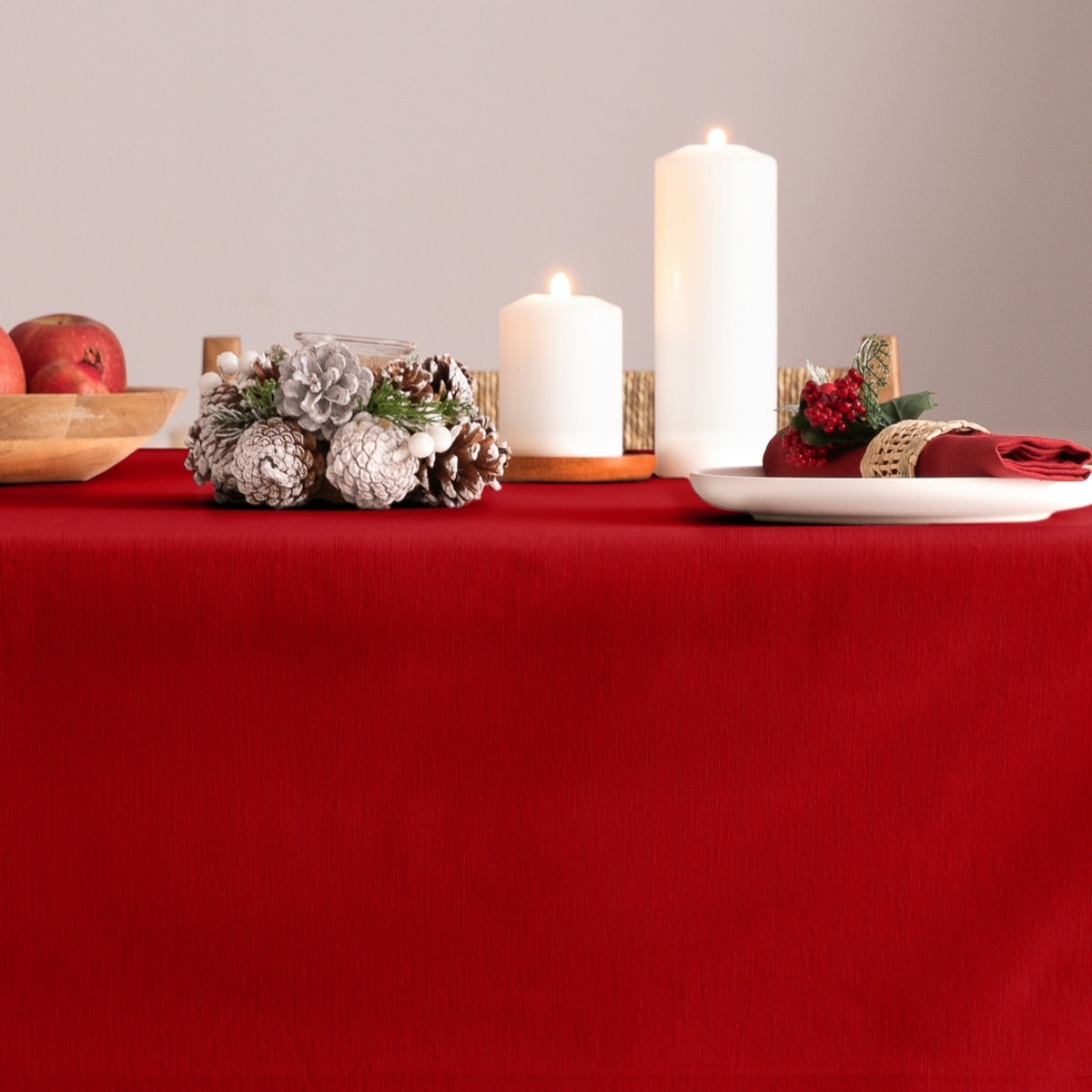 Mantel antimanchas CHRISTMAS GRANATE