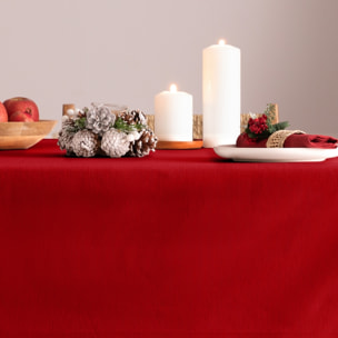 Mantel antimanchas CHRISTMAS GRANATE