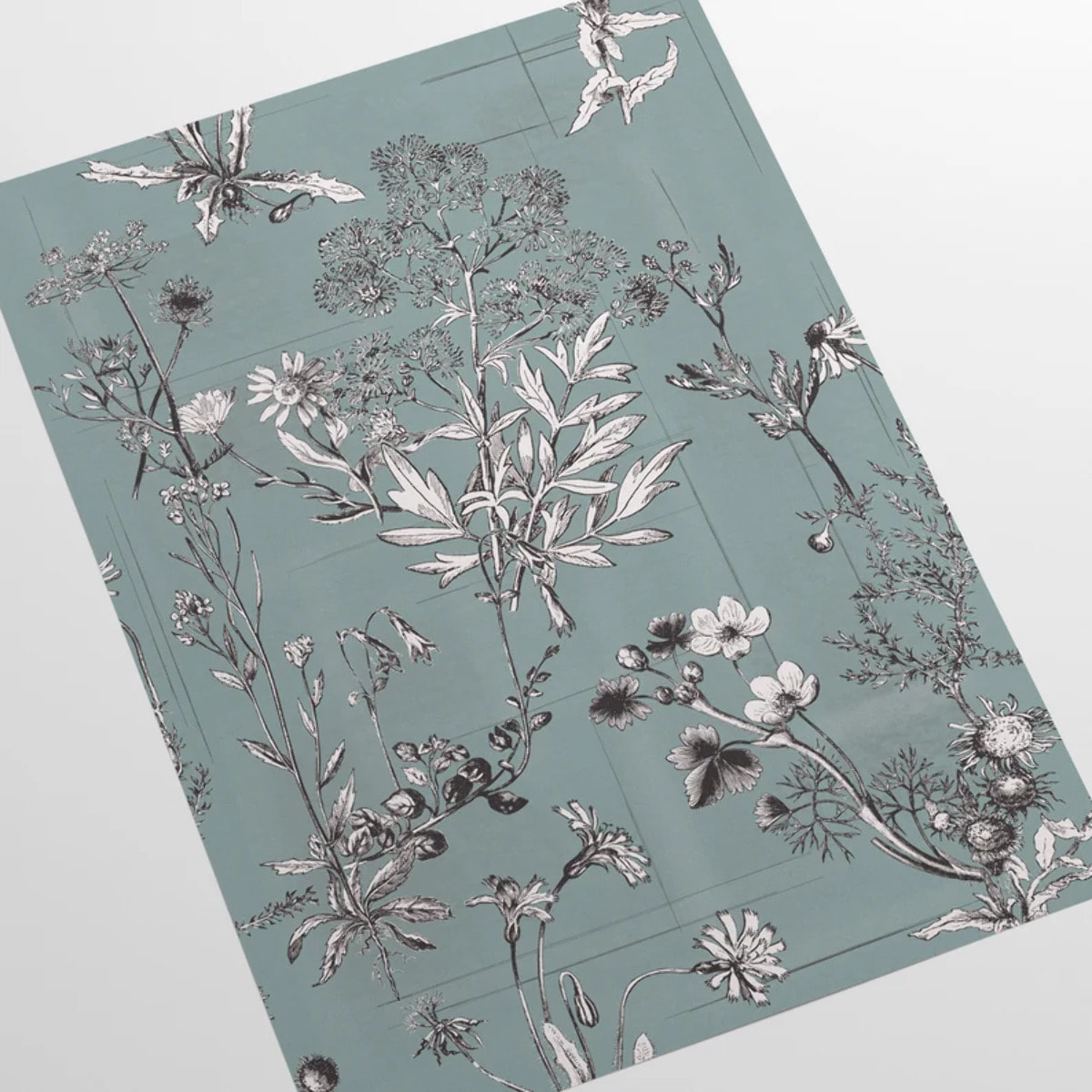 Carta da Parati Illustrazioni Floreali