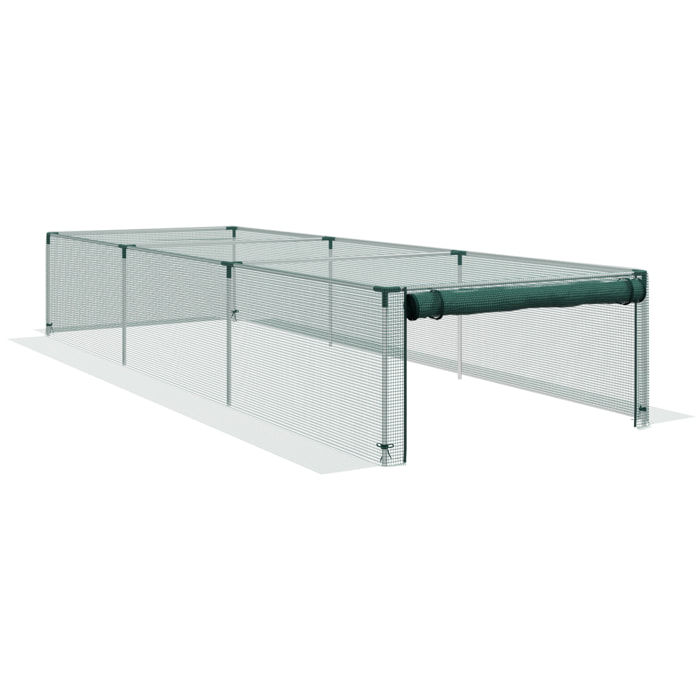 Serre de jardin serre à tomates filet protection porte HDPE vert