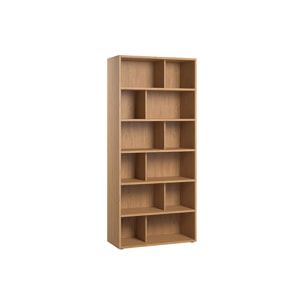 Bibliothèque design finition bois clair chêne L92 cm EPURE