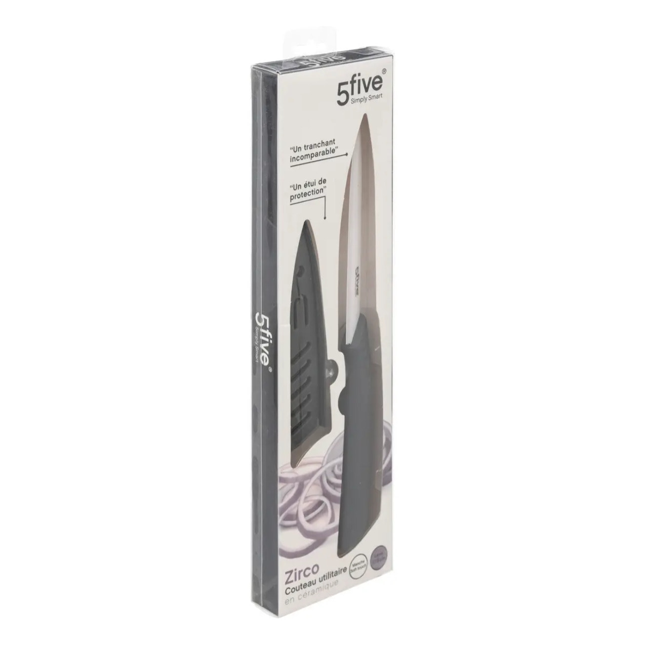 Couteau utilitaire céramique "Zirco" lame 12,5cm