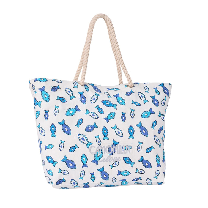 Camomilla - Borsa a mano BRANDY in canvas per donna