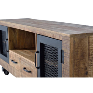 Mueble TV - Madera de Mango y Hierro - 60x150x38cm