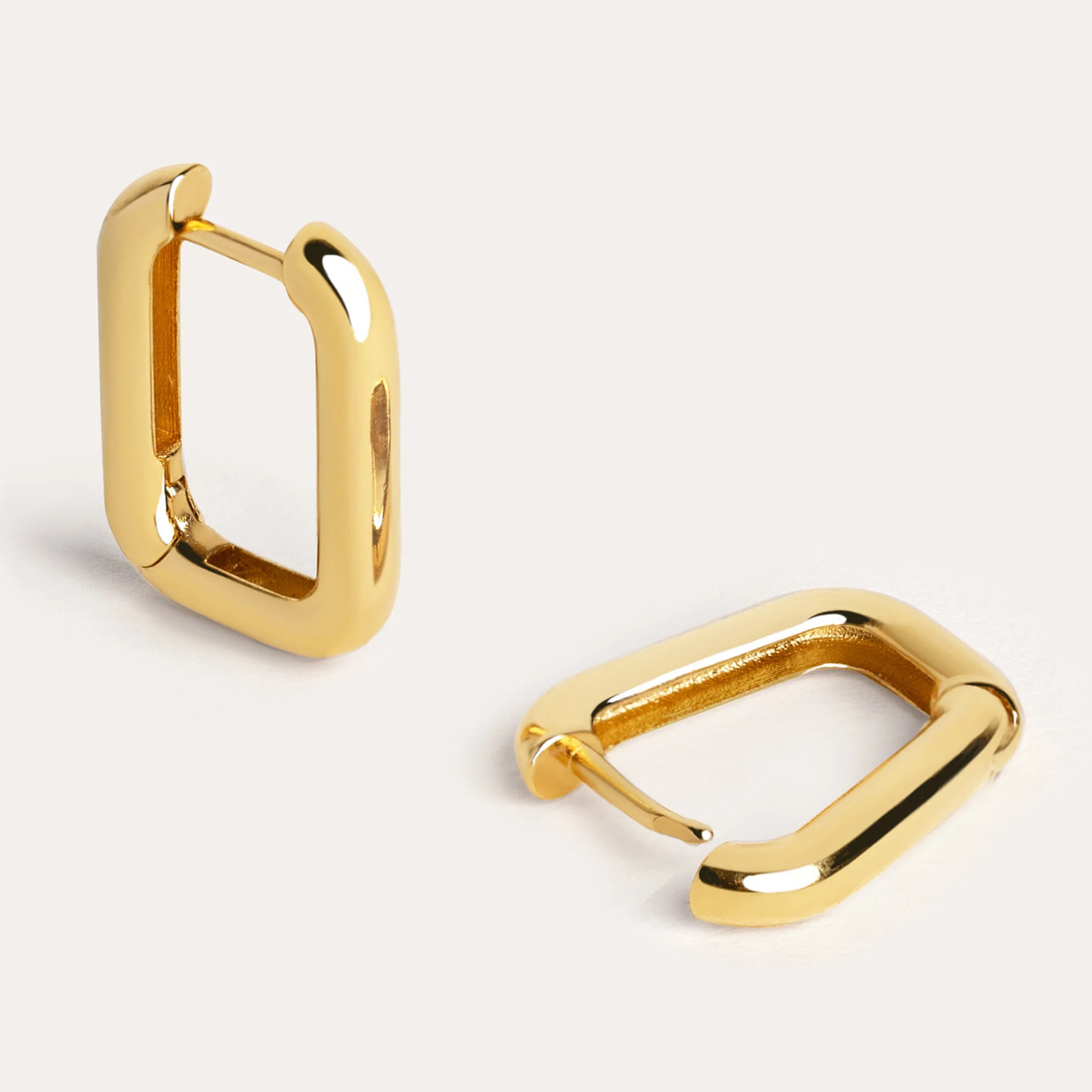 Orecchino Mini Pipe Placcato Oro