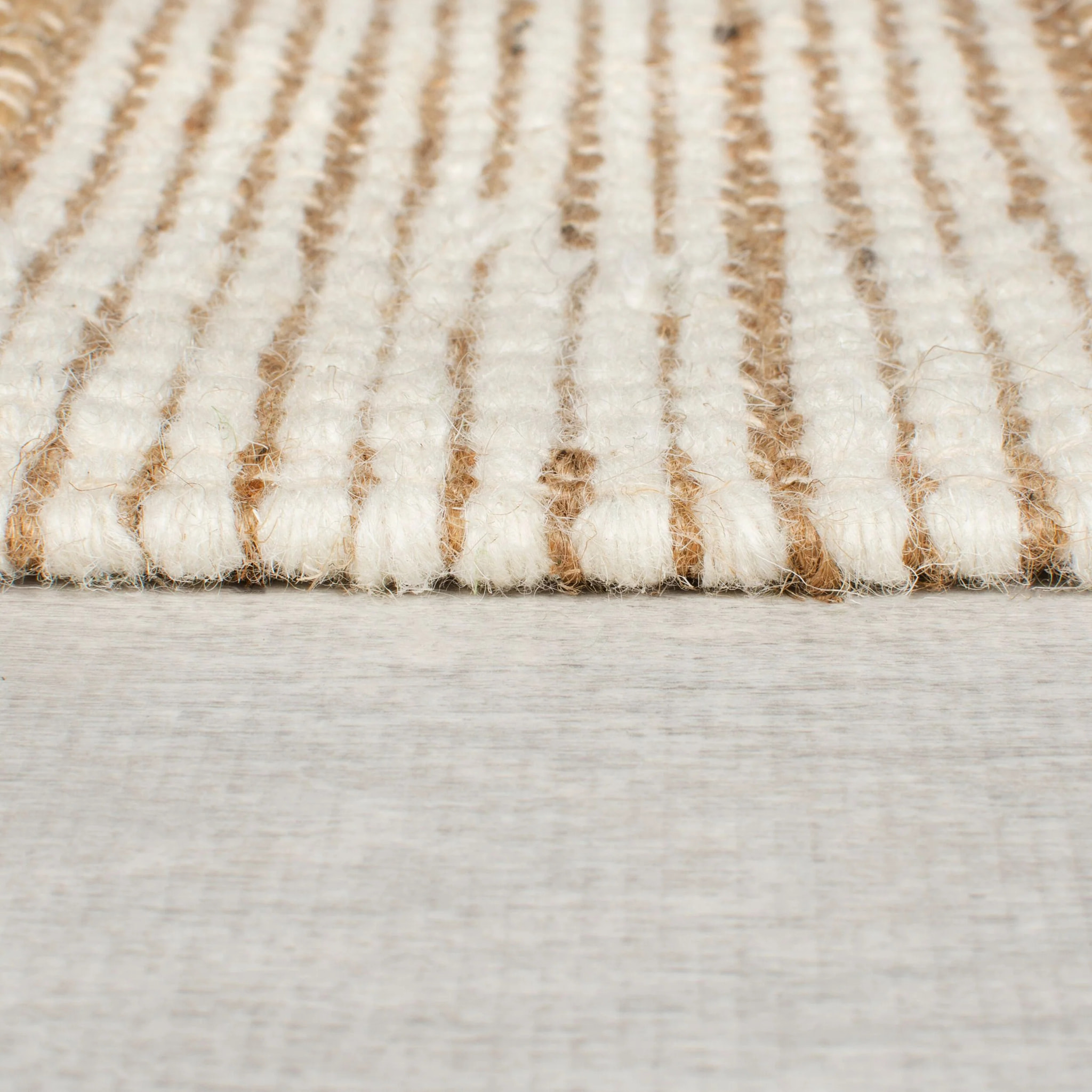 Tapis de couloir jute et laine MEDINA BLOCKS Vert