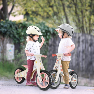 Bicicleta sin pedales COSMO BIKE bici infantil de madera diseño rojo