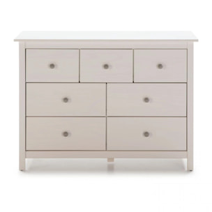 Cómoda Bay 7 cajones Blanco