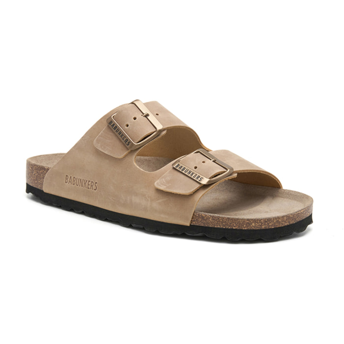 SANDALIA BABUNKERS MARRON