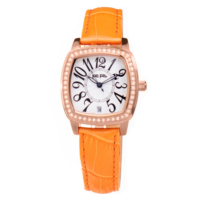 Reloj Folli Follie WF14B020SDS Mujer Analogico Cuarzo con Correa de Cuero