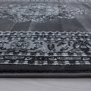 MARRAKESH - Tapis classique à motif berbère gris - MAR0297GRI