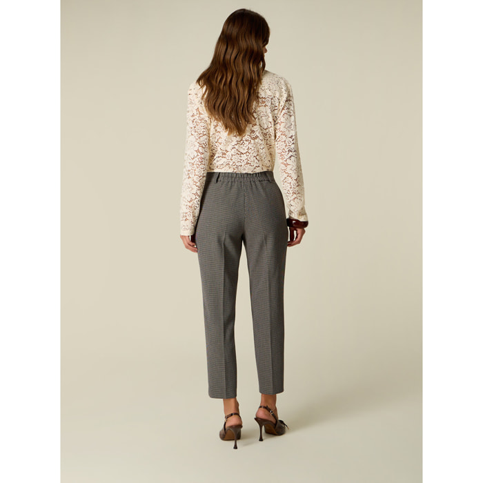 Oltre - Pantaloni pied de poule - Multicolor