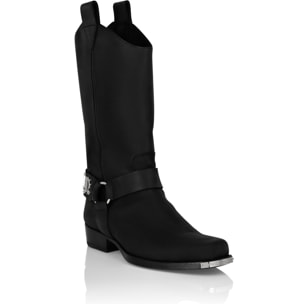 PHILIPP PLEIN Botas Planas Altas GOTHIC PLEIN