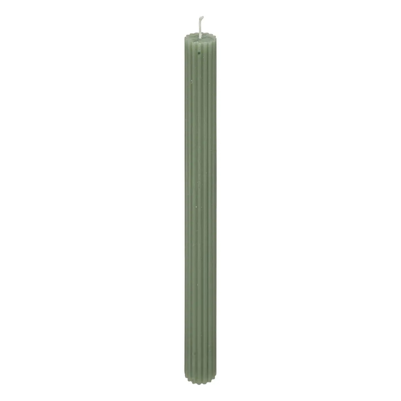 Bougie bâton "Demi" en coton H26cm vert céladon