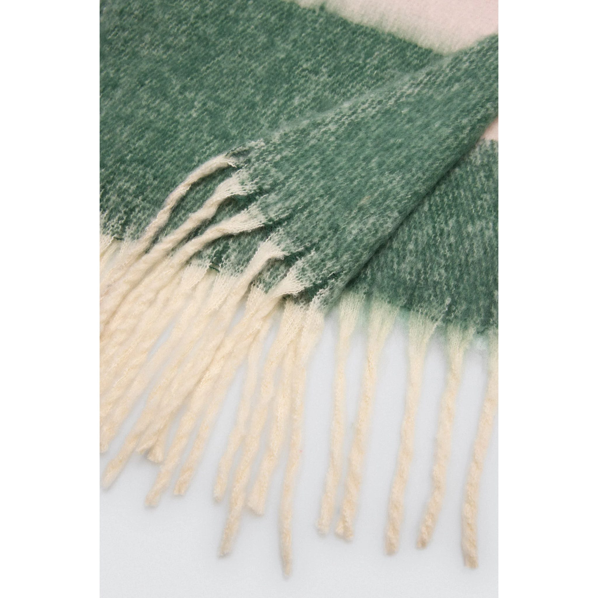 Sciarpa a righe verdi