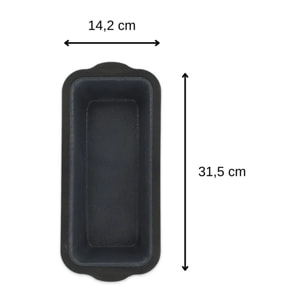 Lot de 2 moules à gâteaux 31,5/14,2 cm en silicone Silicone fibre de verre Silicone fibre de verre Zenker  Silicone fibre de verre