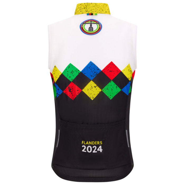 2024 Uci Gravel World Championships - Gilet Coupe Vent Leuven - Noir - Homme