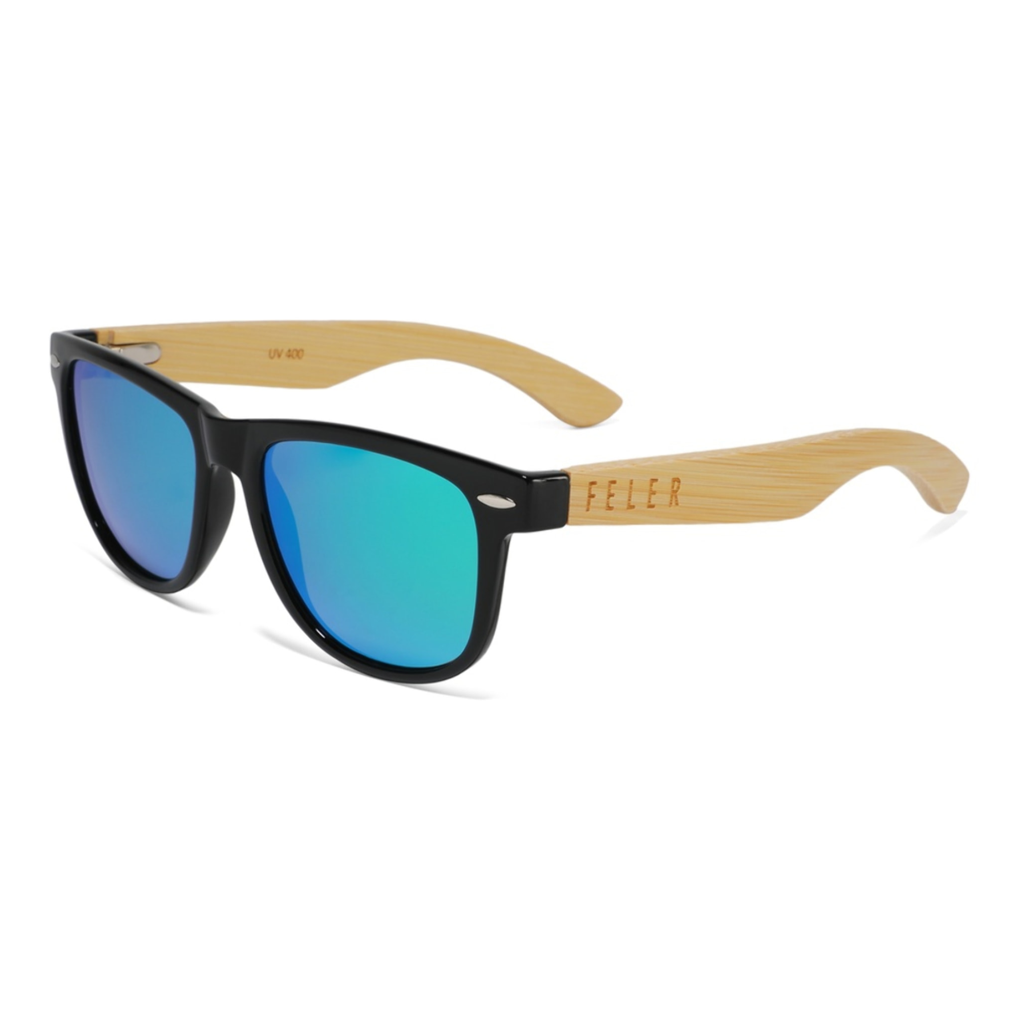 Gafas de Sol Feler 1203M-1 Polarizadas de Madera Unisex 53mm