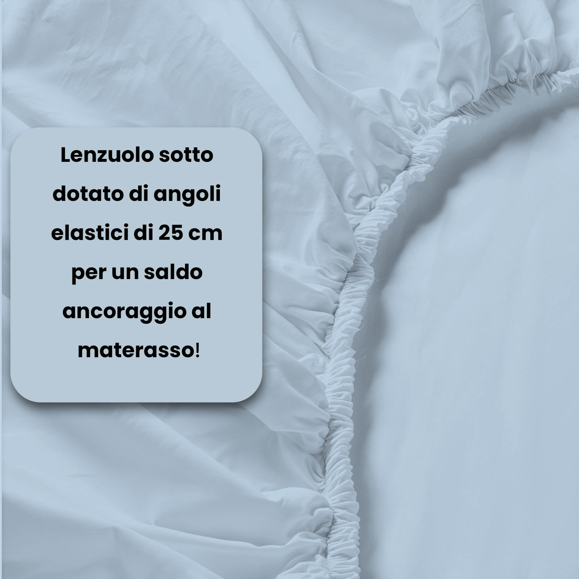 LENZUOLO SOTTO CON ANGOLI MAX COLOR, 100% COTONE MADE IN ITALY
